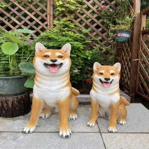 시바견 모형 강아지 스태츄 조형물