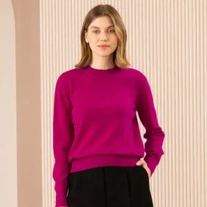 [E.VSEG]앱섹 몽골 캐시미어 100%  라운드넥 풀오버