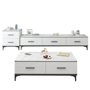 소파 테이블 북유럽 커피 티 서랍 수납 좌식 식탁 소파 테이블 - 1.2M