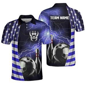 가비타 남성용 맞춤형 볼링 유니폼, 맞춤형 팀 이름 볼링 셔츠, 팀 플레이어를 위한 재미있는 볼링 셔츠 선물