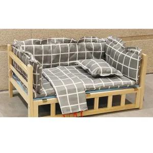 강아지 방석 원목 반려견 개집 쿠션 소파 수면 침대 침대(A타입) - S