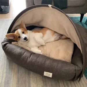 강아지 텐트 반려동물 고양이 방석 쿠션 침대 패드 강아지텐트 - 60x50x17cm