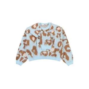 [에꼴드파리] 호피패턴 숄카라 니트_ZB2ZKKB072Y