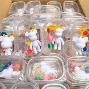 베어브릭 열쇠 고리 베어브릭 키링 DIY 낙서 세트