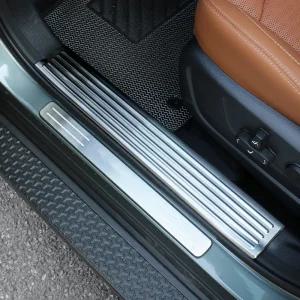 무쏘 EV 튜닝 용품 도어스커프 커버 실버 몰딩