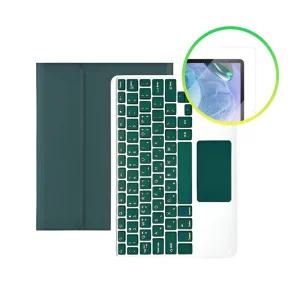 하이베키 갤럭시탭S9 케이스+액정 터치패드 고광택 플러스 1매 보호필름 FE 키보드 지문방지