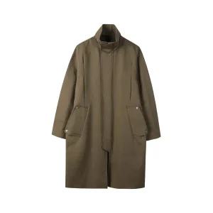 [롯데백화점]커스텀멜로우 베이지 밴드 칼라 트렌치 코트 CWCAA24003BEX