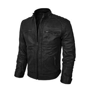 림 가죽 자켓 남성 오토바이 바이크 소프트 양가죽
