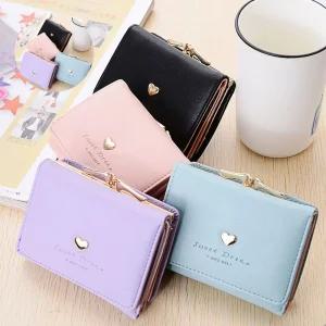 (제스트)여성 여학생 반지갑 카드 지갑 동전 반 중 카드 선물
