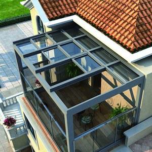 전동어닝 MOQ 알루미늄 프레임 야외 Pergola 전기 자동 개폐식 선루프 사이즈 스마트 썬룸 채광창 세트