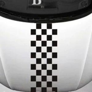 레이싱카 후드 스티커 B 블랙 자동차 동호회