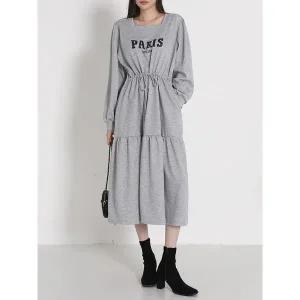 [시크루즈]사크 스퀘어넥 레터링 스트링 캉캉 원피스 BDOP083_P406466057