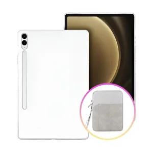 갤럭시탭S6 10.5 젤리 TPU 투명 케이스+수납형 태블릿 파우치