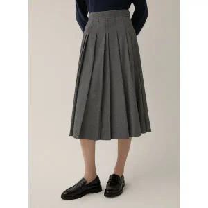 [리스트](신세계 사우스시티) 모던 플리츠 미디 스커트