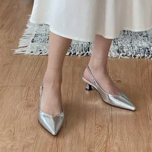 구두 여성구두 토오픈 가을신상 슬링백구두 샌들-WFH2802