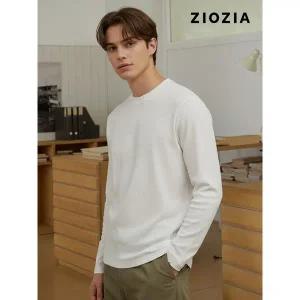 [지오지아] 기모 와플 조직 모크넥 티셔츠 (ABD4TR1101)