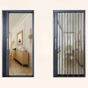 현관방충망 모기장 무턱 방충망 슬라이딩 폴딩도어 미닫이