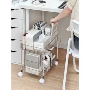 투명 책꽂이 카트 북카트 학습 틈새 사무용 미니