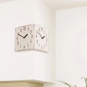 타임데코 무소음 코너시계 인테리어 사무실 양면벽시계