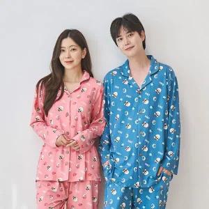 [BFL] 소프트 피치기모 셔츠형/라운드 상하세트 5종 택1