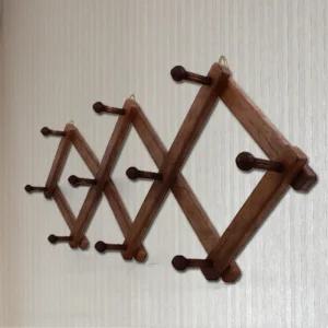 길이조절 벽옷걸이 3단 마름모 벽걸이 후크 모자걸이 작은방 벽고정 벽부형 원룸