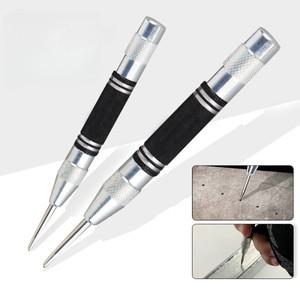 자동 센터 펀치 일반 목공 금속 드릴 조정 가능한 스프링로드 목재 유리 용 핸드 툴