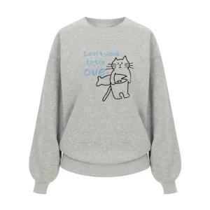 [샐리] 캣레터링자수맨투맨_I5C-CTS026