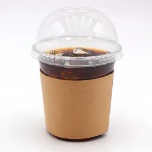 [이룸팩]92파이 360ml(12온스) PET 투명컵+돔리드+무지홀더 100개 세트 테이크아웃아이스컵세트