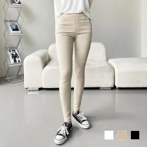 [오노마] ONM 여성 바지 베론 반하이 스판 밴딩 스키니 팬츠