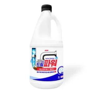하수구 배관 청소액 머리카락 녹이는 단백질 용해제 유분 오물 뚫어뻥 액체 분해제 뻥클리너 2L 2개