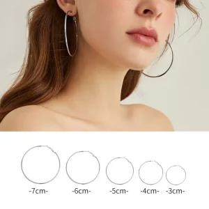 은 링 귀걸이 은침 실버925 S925 원형 데일리 귀걸이 은침귀걸이 실버귀걸이