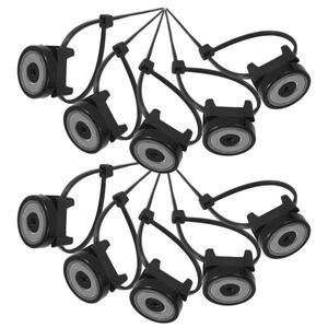 10개 마그네틱 케이블 홀더 타이 마운트 지퍼 나일론 네오디뮴이 포함된 블랙 시트 와이어 베이스