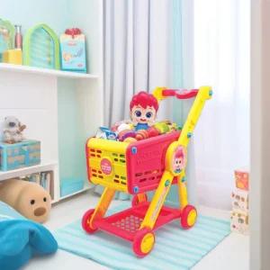 베베핀 멜로디 쇼핑카트 장보기 역할놀이 인형 피규어 계산 소꿉놀이 음식모형 장바구니 유아