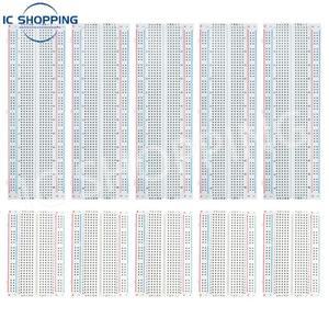 10PCS MB102 브레드보드 키트에 Arduino용 830 포인트 400 솔더리스 포함되어 있습니다.