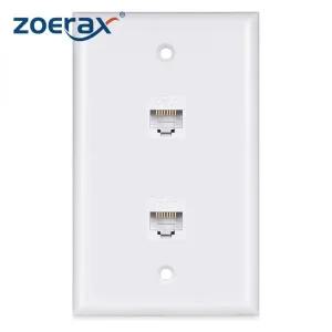 패치판넬 ZOERAX Cat6 이더넷 월 Cat655e 호환 암-암 탈착식 -블루