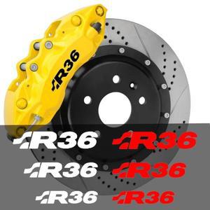 폭스 바겐 VW SR36 3C5 3C2 PASSAT 4Motion 2008 자동차 스티커 휠 캘리퍼스 커버 장식 필름 전망 수정