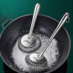 올스텐 긴손잡이 수세미 세균저항 그릴 후라이팬 청소솔