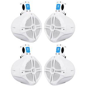 로크빌 (2) 쌍 타워 해상/보트 흰색 RWB80W 600W 스피커 8인치 웨이크보드