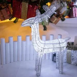 플라워트리 크리스마스 LED 루돌프 사슴 대형장식 니켈 45cm 소품
