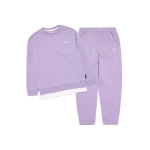 내셔널지오그래픽 KIDS 21UPB220 에센셜 스몰로고 맨투맨팬츠 셋트 BLUELAVENDER 5004678885 1435312