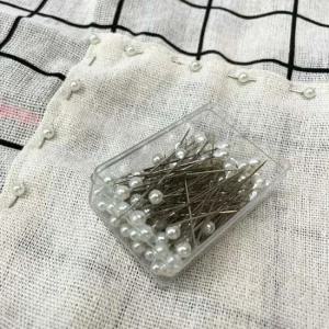 원형 미싱부자재 진주 화이트 시침핀 시침핀 진주시침핀 구슬핀 실크핀 미싱부자재