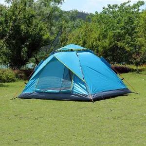 [콩심팥심]원터치텐트 블루 조이캠핑 2~3인용 오토