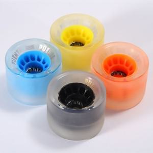 스케이트 보드 LED 휠 라이트, 마모 방지 필드 스트리트 스케이팅 PU 타이어, 70*51mm, PUENTE 80A 서핑, 4