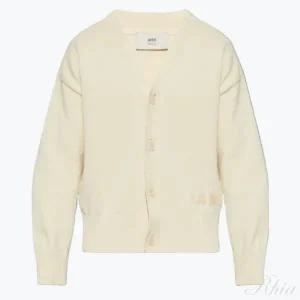 아미 25 코튼 울 자수 가디건 HKC163 KN0063 136