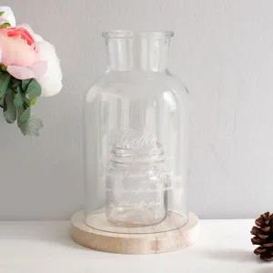 이중 유리병 화병 예쁜 꽃장식 소품 집인테리어 데코 투명꽃병