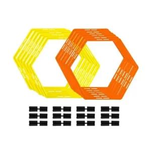 낫소 육각 후프 50cm 12개입 가방포함 축구 훈련 스텝운동 육상