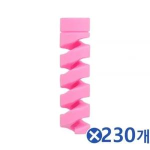 스프링형 케이블 단선 꺽임 방지 보호 실리콘캡 230개 케이블정리 전선정리 랜선정리
