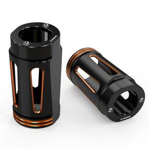 NICECNC 오렌지 알루미늄 포크 슬라이더 커버 어셈블리, 할리 일렉트라 글라이드 스탠다드 FLHT 2019- , 울트라 리미티드 FLHTK 2014- 456003 교체, 장착 참조