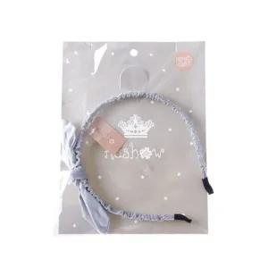 리본셔링 헤어밴드 그레이 액세사리 예쁜머리띠 헤어터번 여아헤어밴드 유아헤어밴드