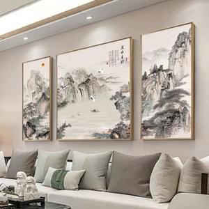 대형 동양화 풍경 소나무 A세트 거실 비즈 맑은 50x70 중간 페인팅 1 산그림 액자